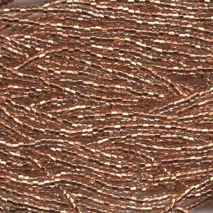 Czech Crystal Copper Lined Seed Bead Half Hank 11/0 Size 68150