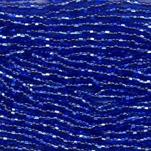 Czech Sapphire S/L Seed Bead Half Hank 11/0 Size 37050