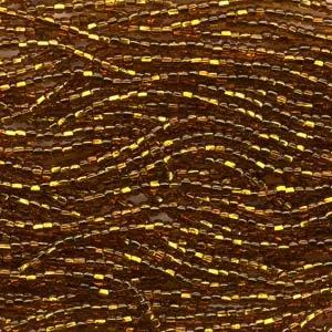 Czech Topaz S/L Seed Bead Half Hank 11/0 Size 17090