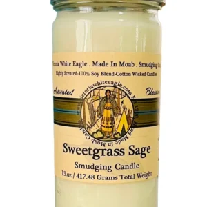 Smudging Candles 11.oz Glass Pillar Jar