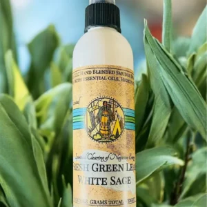 8 oz Smokeless Green White Sage Smudging Spray-Negative Energy Clearing-Sacred Space Clearing, Choice of 2 Bottles